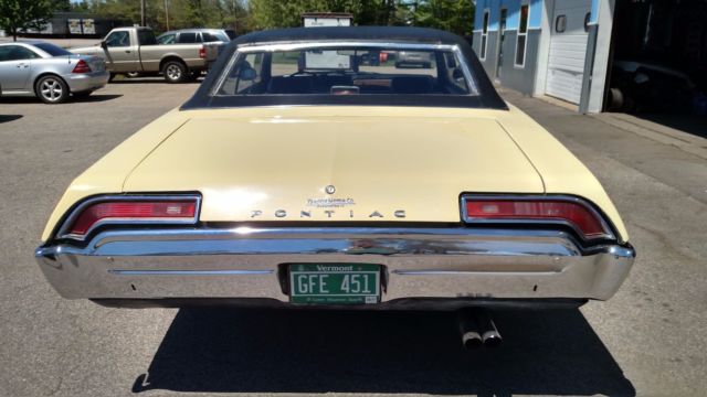 1969 pontiac catalina 400 cid 290 hp 6.5l v8 auto 156k yellow new engine at 139k