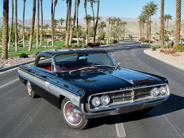 1962 oldsmobile starfire 394 v8 black on red buckets console selling no reserve