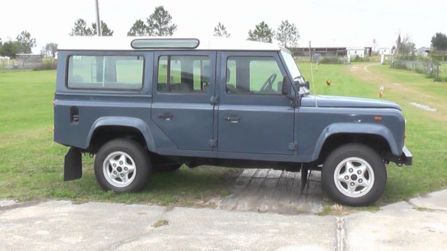 1990 land rover defender 110 county wagon aries blue rhd manual 2.5l turbodiesel
