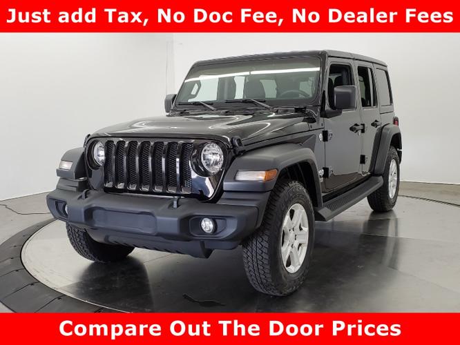used 2018 jeep wrangler 4wd unlimited sport tuscumbia, al 35674 for sale in tuscumbia, alabama