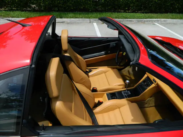 1992 ferrari 348 ts 27k miles rosso corsa beige 5 speed gated shifter collector