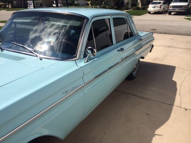 1964 ford falcon 4 door- automatic 170 ci- skylight blue- excellent shape!!