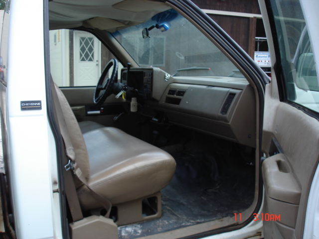 1993 chevy 2500 4x4 utility bed custom alum racks w/honda genertor box