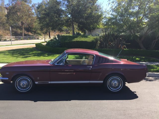 1966 mustang fastback gt 2+2 original low miles, long option list a code