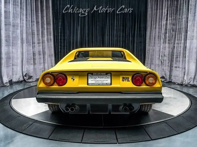 1982 ferrari 308 gts convertible yellow