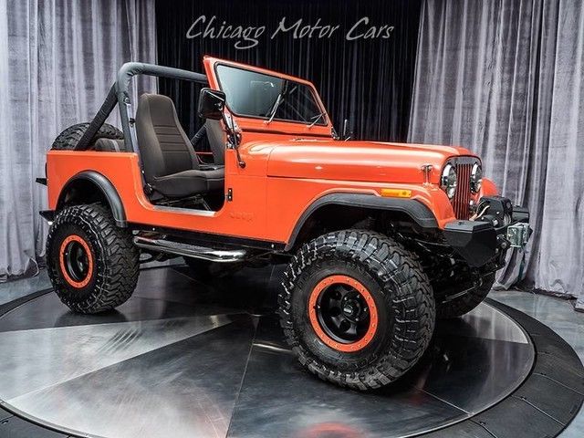 1984 jeep cj 4wd orange