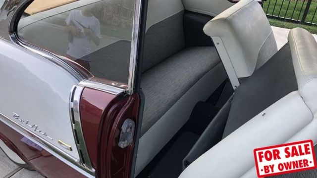 1955 chevrolet bel air coupe 3 speed auto trans rare color combo a/c rwd