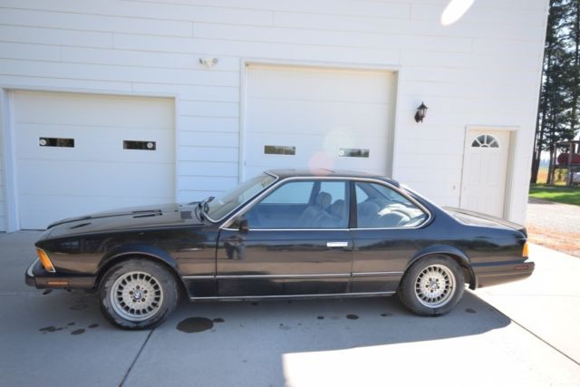 1989 bmw 635csi base coupe 2-door 3.5l runs great great body needs interror work