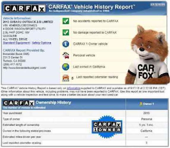 2013 subaru outback 2.5i limited in turlock, ca