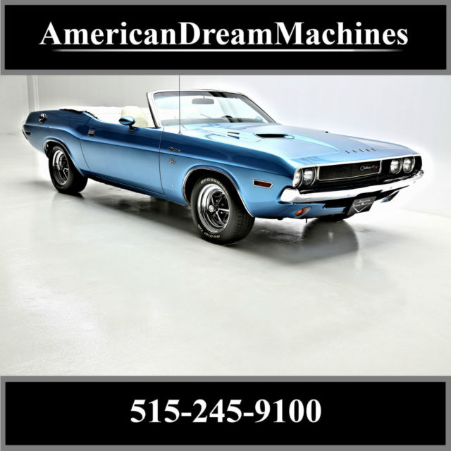 1970 dodge challenger rt convertible low miles, #'s matching 383, rally gauges