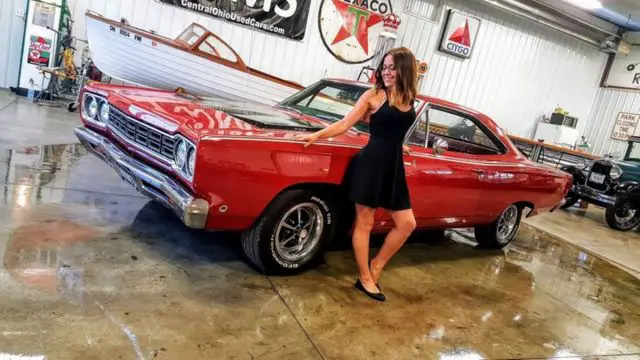 68 red road runner belvedere 383 v8 auto power classic show car muscle mopar wms