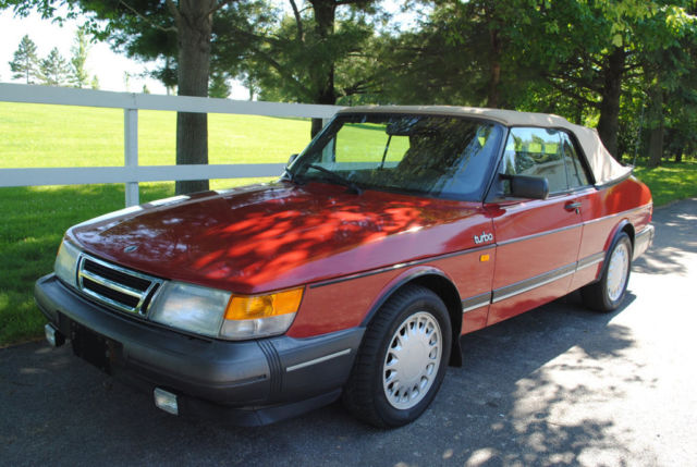 1989 saab 900 turbo convertible/nice!well maintained!look!!