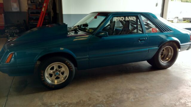 1982 ford mustang race car n.h.r.a.certified 8.5 fox body 'turn key'