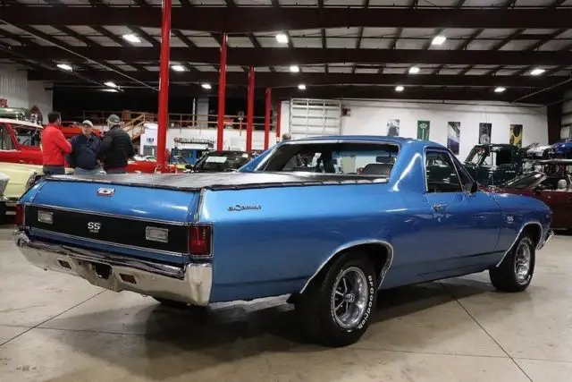 1969 chevrolet el camino 75406 miles lemans blue coupe 396 v8 4 speed manual
