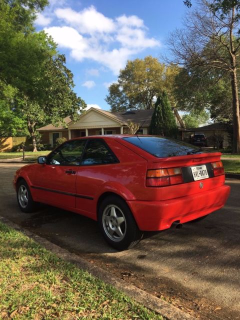 1993 volkswagen corrado slc vr6 coupe flash red 5-speed 91k great condition!!!