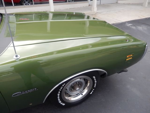 1971 dodge charger 500 f8 green match#s 383 automatic mopar muscle!
