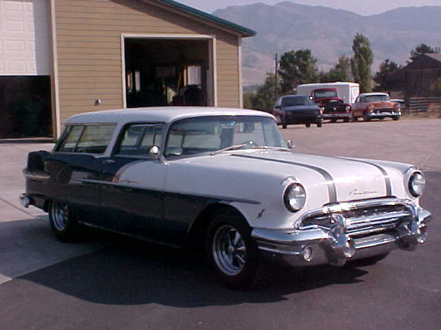 1956 pontiac safari station wagon restored lsa turbo