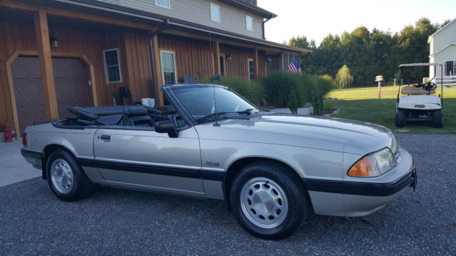 1990 ford mustang convertible lx 5.0 25th anniversary 2 owners 78k all original