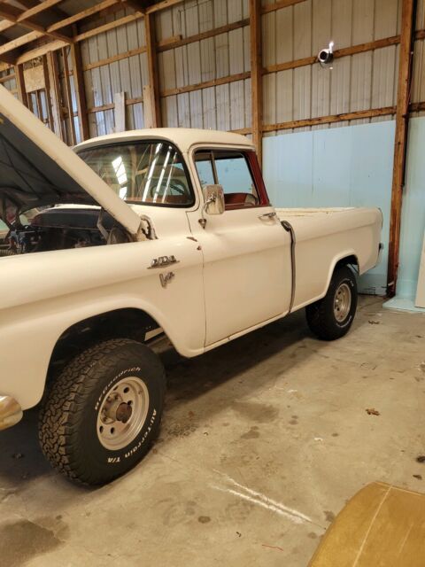 1958 gmc 100 pickup white 4wd automatic cameo suburban napco