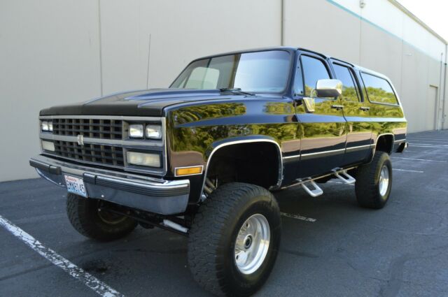 1990 chevrolet suburban silverado 4" lift 3/4 ton 5.7l v8 4wd only 84,484 miles