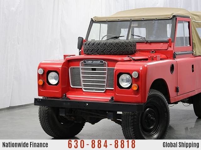 1974 land rover defender 110 22364 miles red pickup truck manual