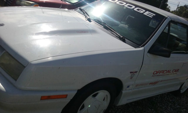 1991 dodge shadow high line convertibe 2-door 2.5l