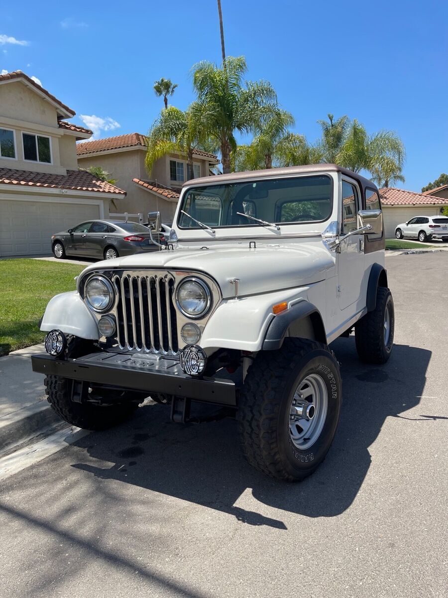 1984 jeep jeep suv white 4wd manual cj7