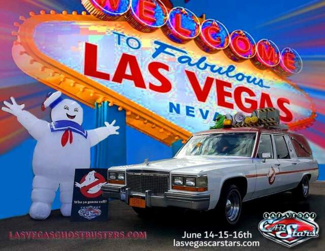 ghostbuster ecto1 movie car - promotional vehicle