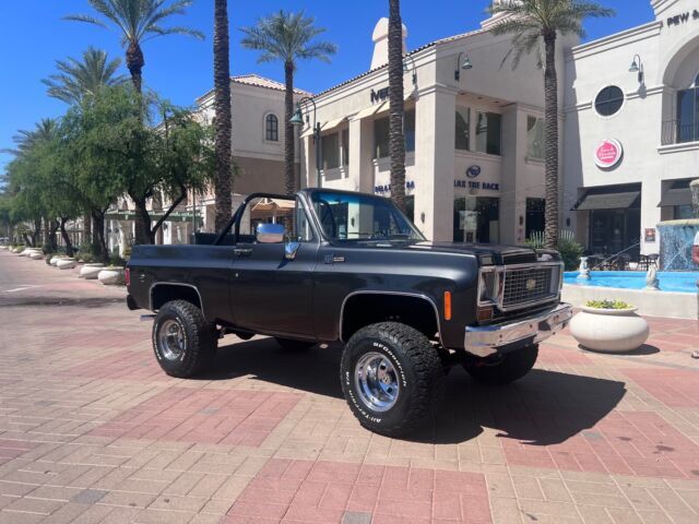 1973 chevrolet blazer k5 suv black 4wd manual
