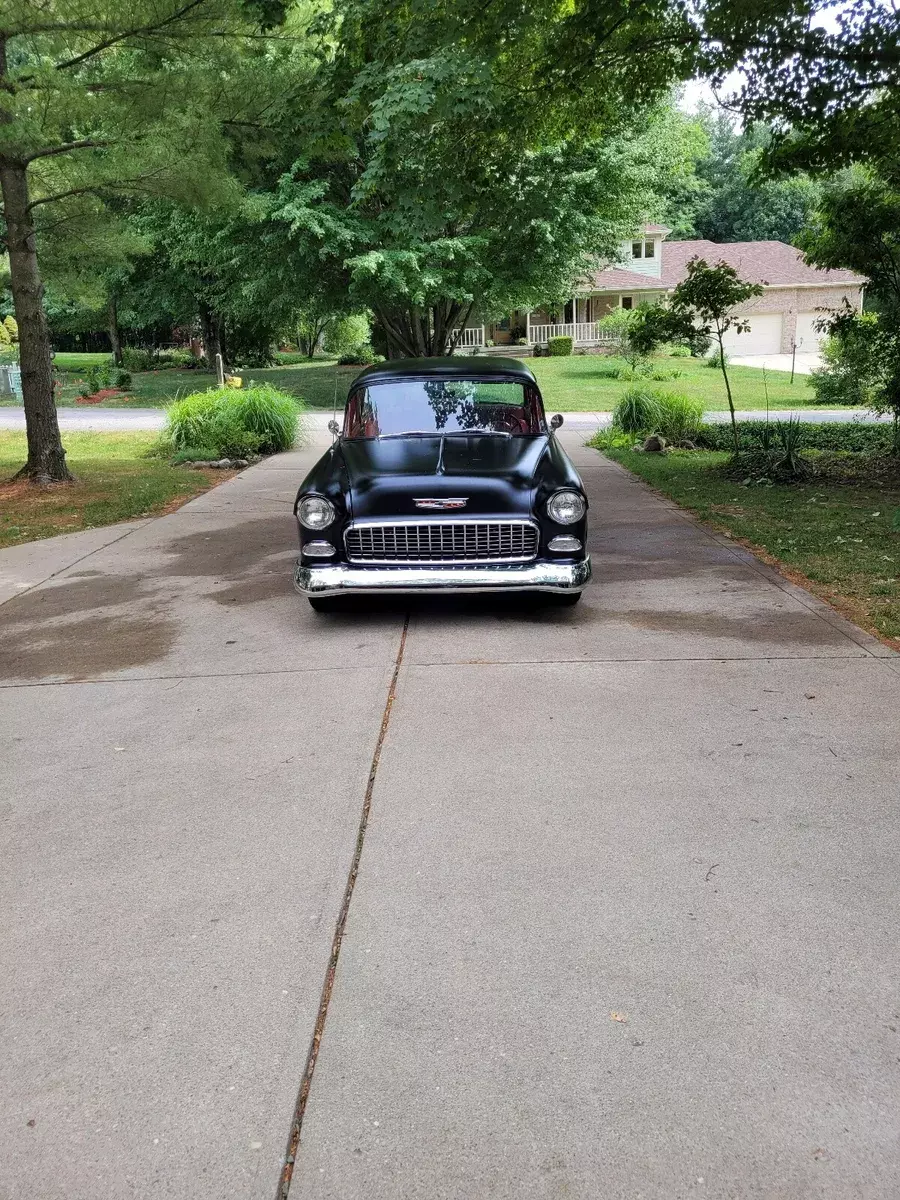 1955 chevrolet delray sedan black 210