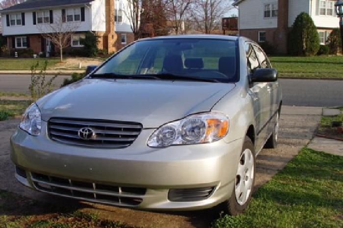 2003 toyota corolla ce, 55k in manassas, va