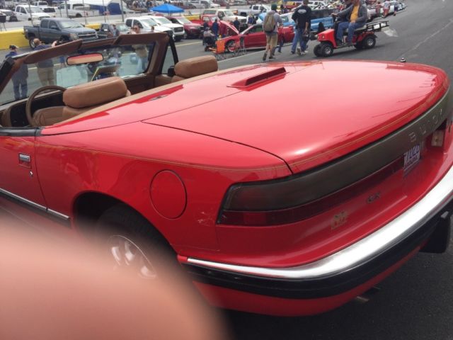 1991 buick reatt a red convertible