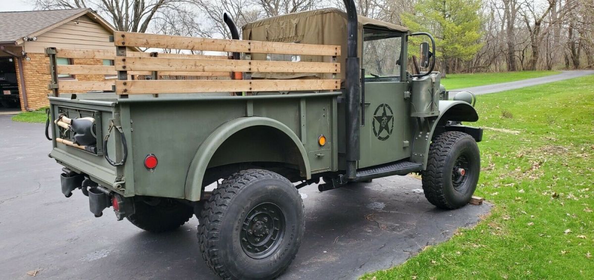 1963 dodge m37 power wagon military truck. cummins diesel