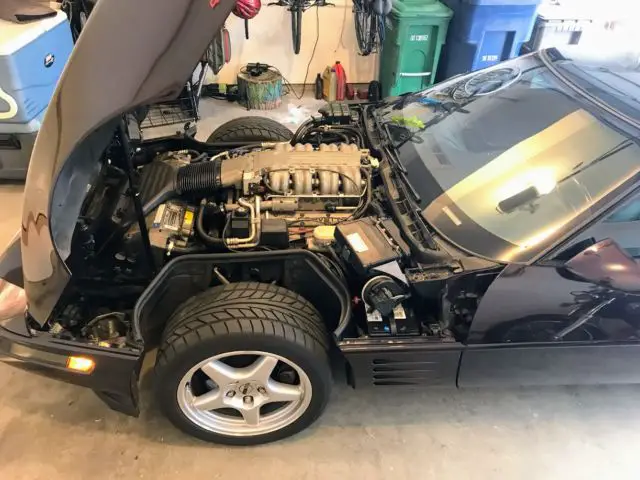1992 chevrolet corvette zr-1, black metallic rose exterior - 40,199 miles