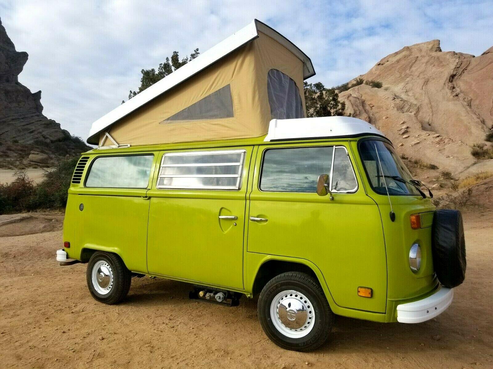 1977 volkswagen bus/vanagon camper vw bus deluxe westfalia camper