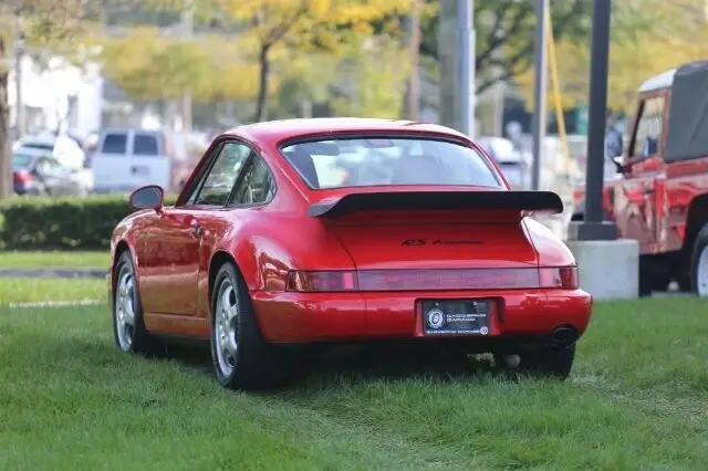 1993 porsche 911 carrera rs america 33338 miles guards red coupe 3.6l flat 6-cyl