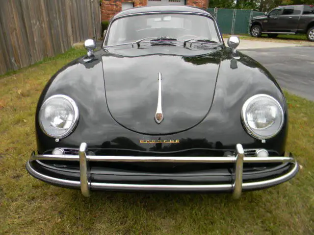 1957 porsche 356 a coupe , black on black , just out of storage