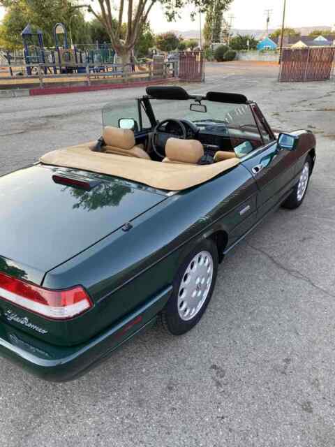 1991 alfa romeo spider convertible green rwd manual veloce
