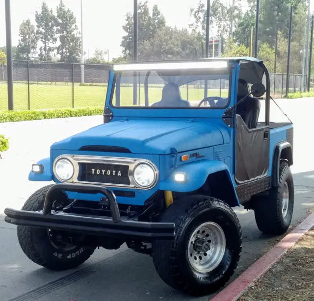super rare awesome 1973 toyota fj40 no reserve land cruiser v8 convertible 4x4