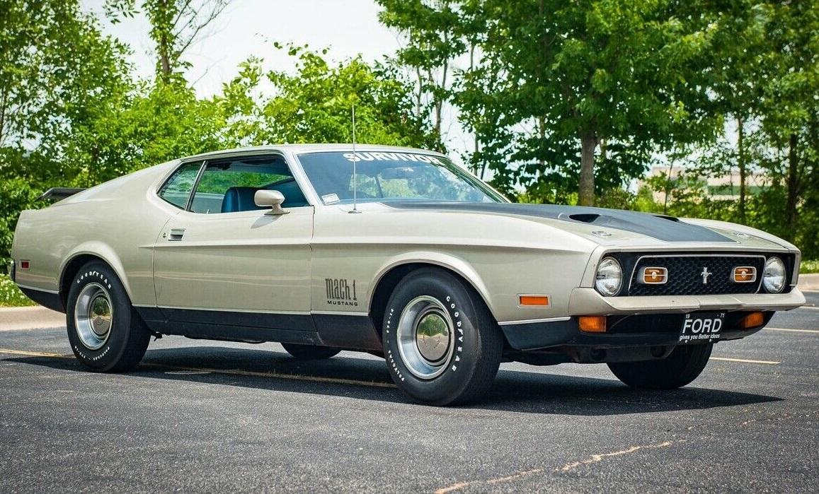 1971 ford mustang mach 1 429 scj 429 super cobra jet v8 4 speed manual trans with hurst shifter