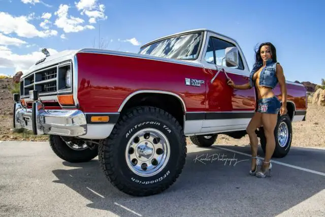 spectacular rare 1986 dodge power ram w150 royal se swb 4x4 360ci rust & damage