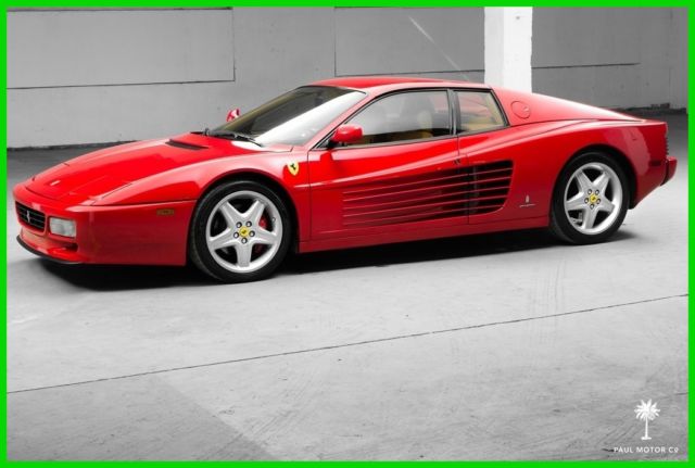 1993 ferrari 512 tr 46,790 miles 3 owners testarossa 4.9l v12 rosso corsa
