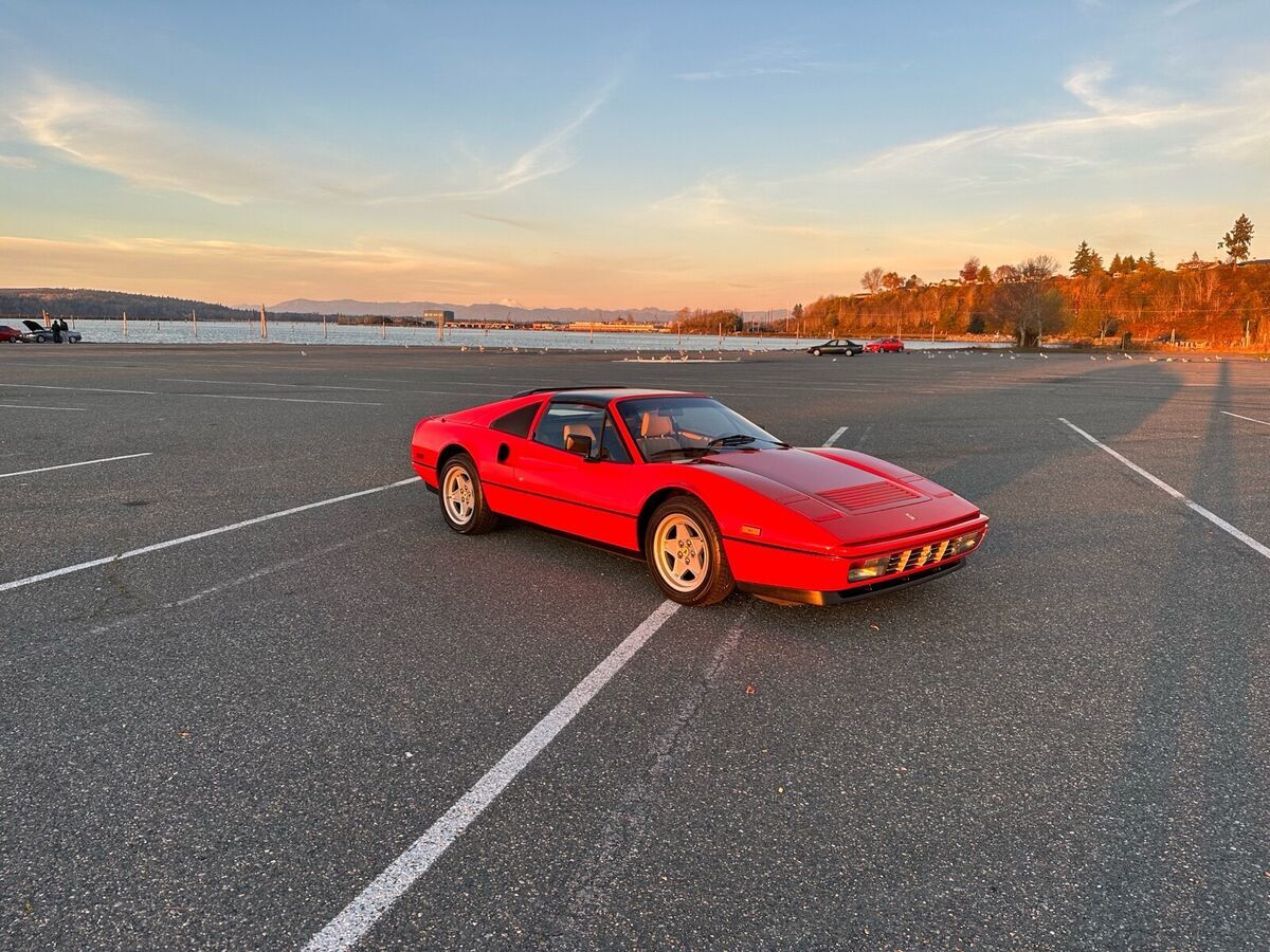 1986 ferrari 328 red rwd manual gts
