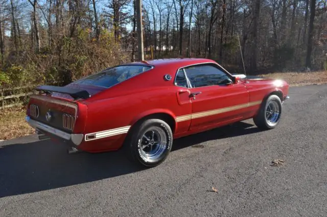 1969 ford mustang mach one m code 4 speed candy apple red