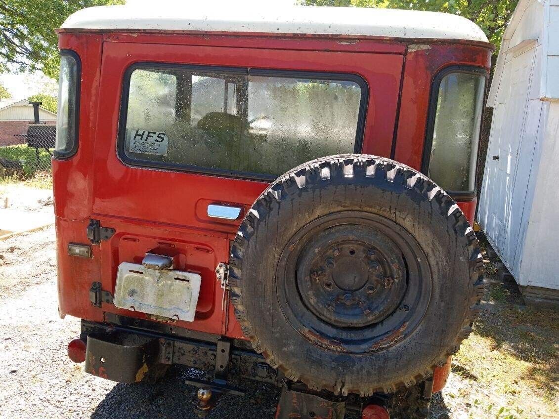 1971 toyota land cruiser suv red fj40