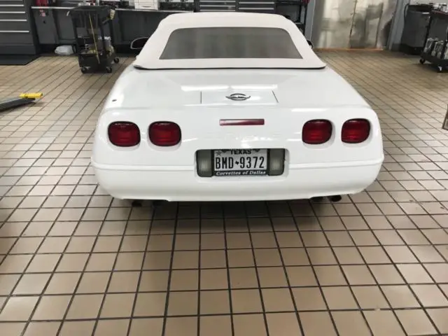 1991 chevrolet corvetter convertible white w/low miles