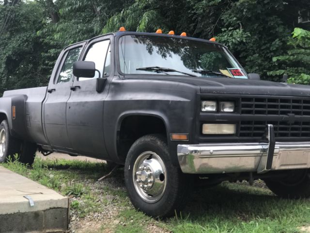 1989 chevrolet silverado 3500 crew cab dually no reserve