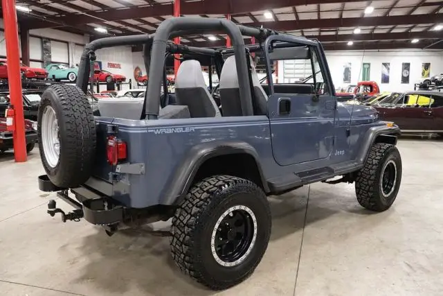 1992 jeep wrangler 32097 miles steel blue jeep 4.0l i6 automatic