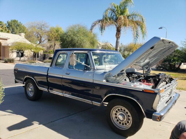 1975 ford f250 ranger supercab short bed clean az tru k