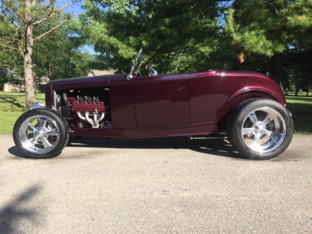 killer 1932 ford hi boy roadster custom street rod fuel injected 5.7 liter hemi!